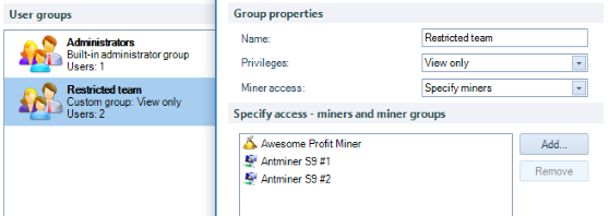 Awesome Miner - A Windows application to manage and ...
