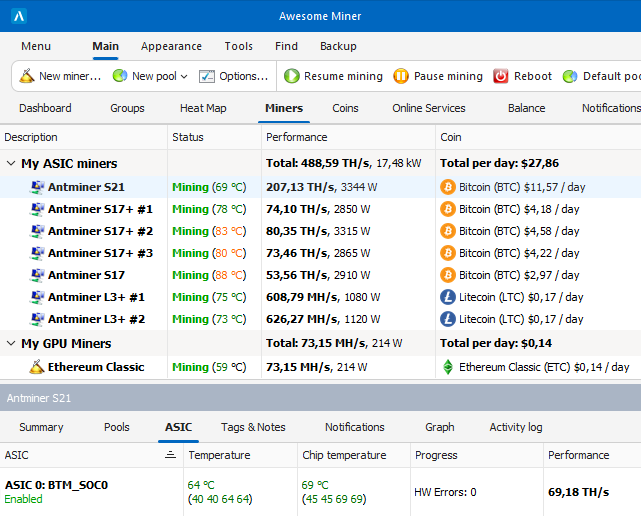 mining monitoring software windows